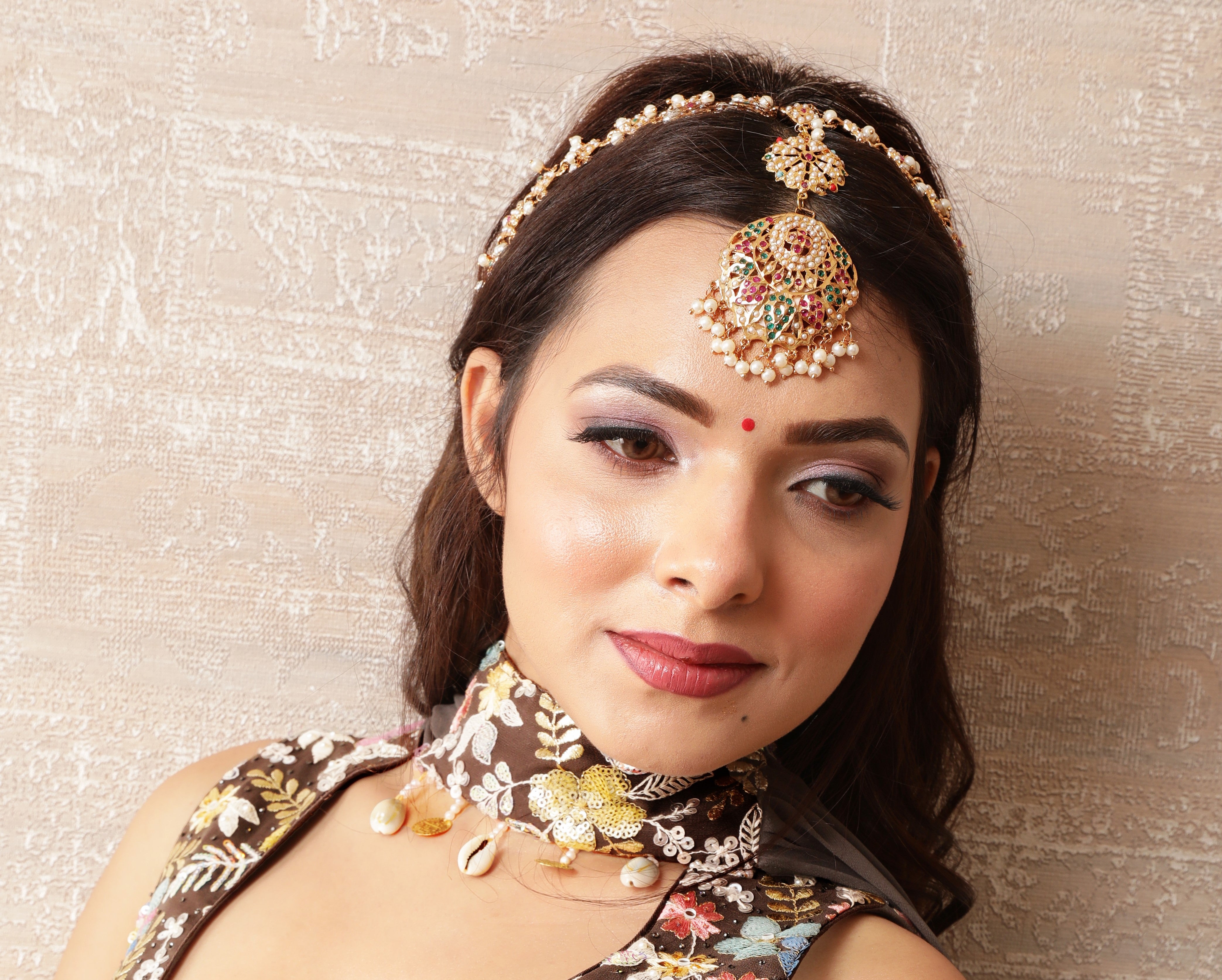 Bridal Exquisite Multicolor Alia Sheesh Patti - QUEENS JEWELS