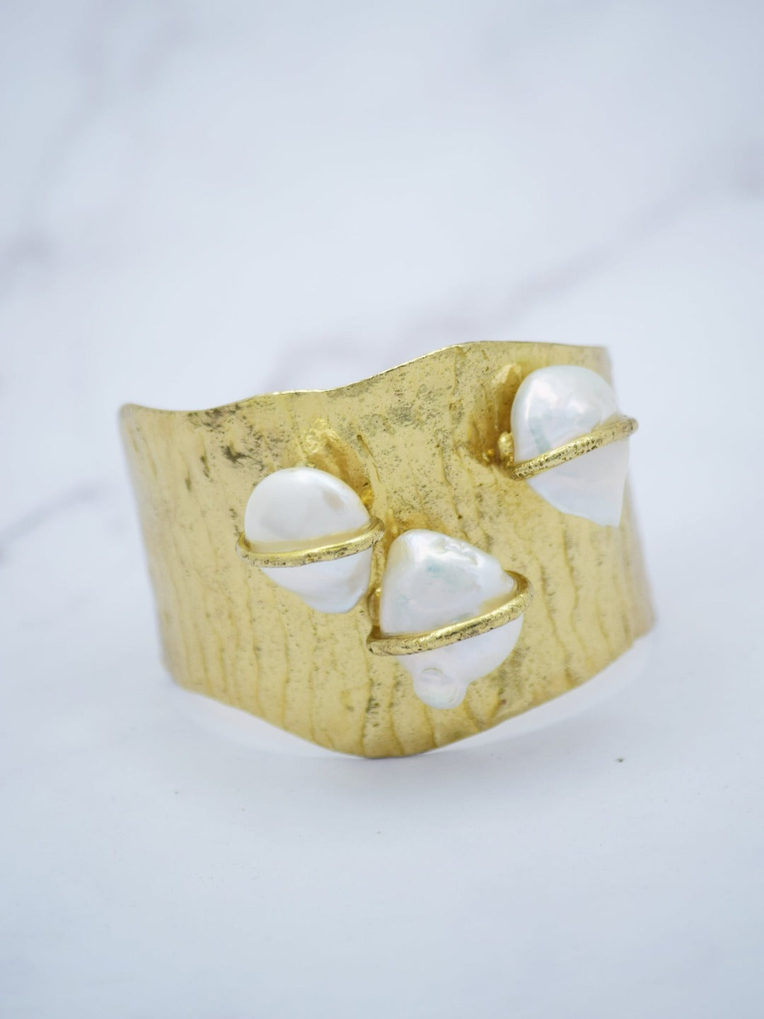 Daania Mother Of Pearl Adjustable Cuff - QUEENS JEWELS