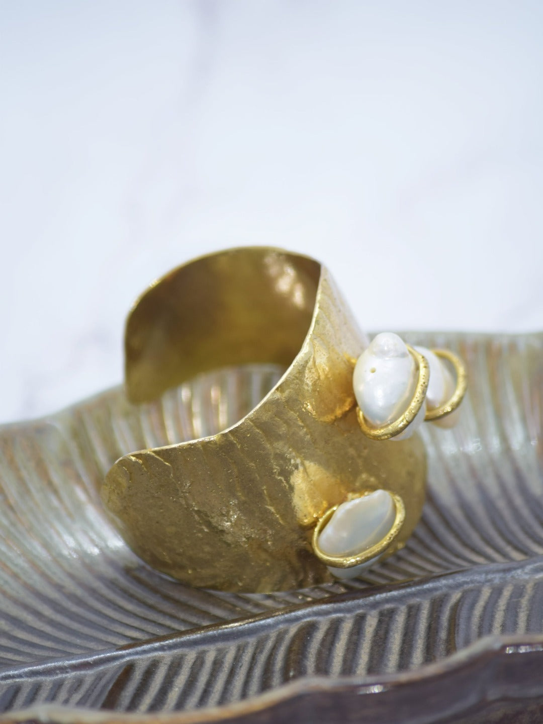 Daania Mother Of Pearl Adjustable Cuff - QUEENS JEWELS