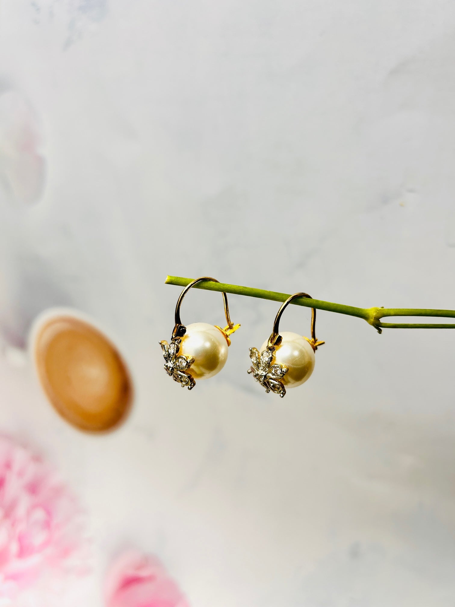 Elegance Pearl Studs - QUEENS JEWELS