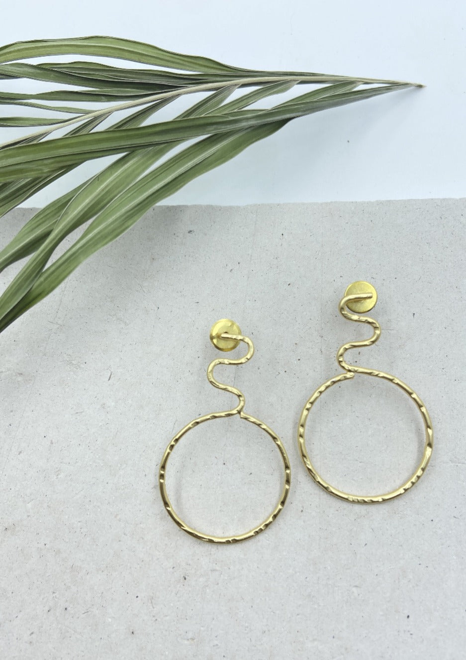 Gold Plated Cadillac Hoop Earrings - QUEENS JEWELS