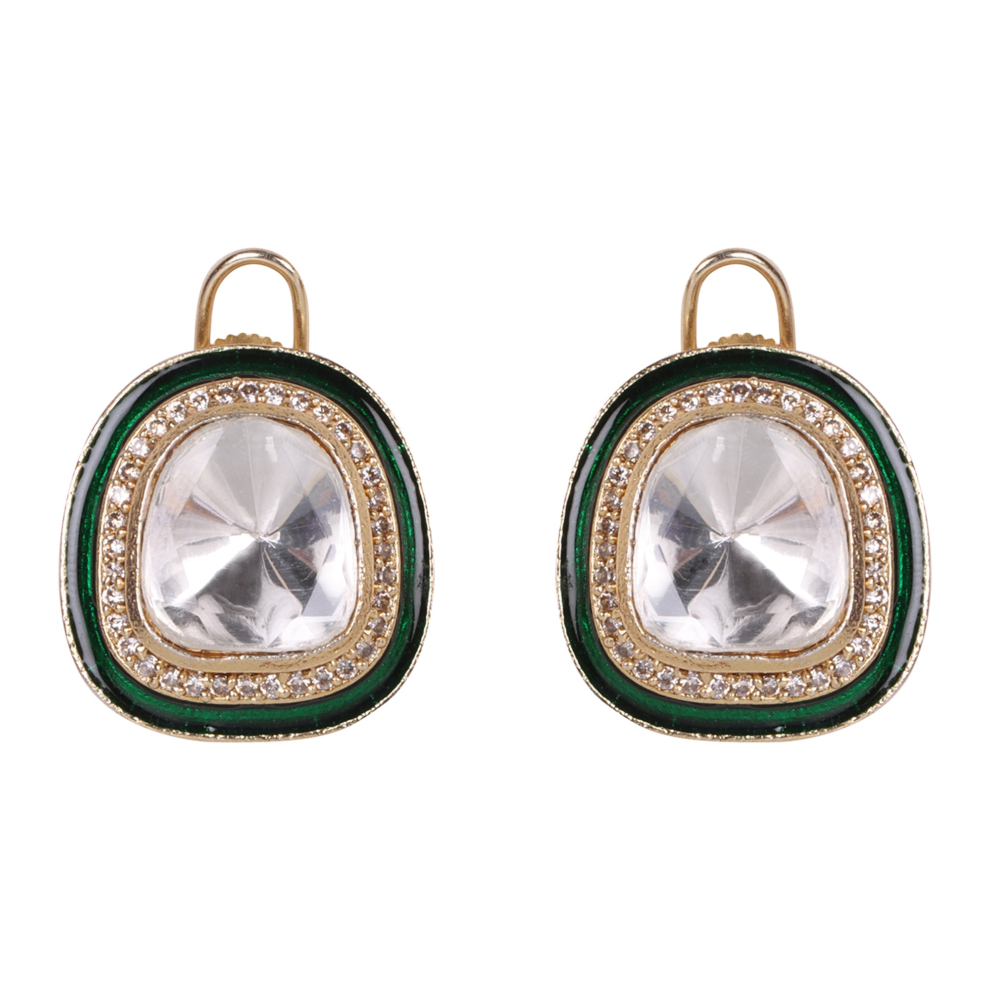 Heritage Uncut Polki Lookalike Kundan Choker Set with Maangtika - QUEENS JEWELS