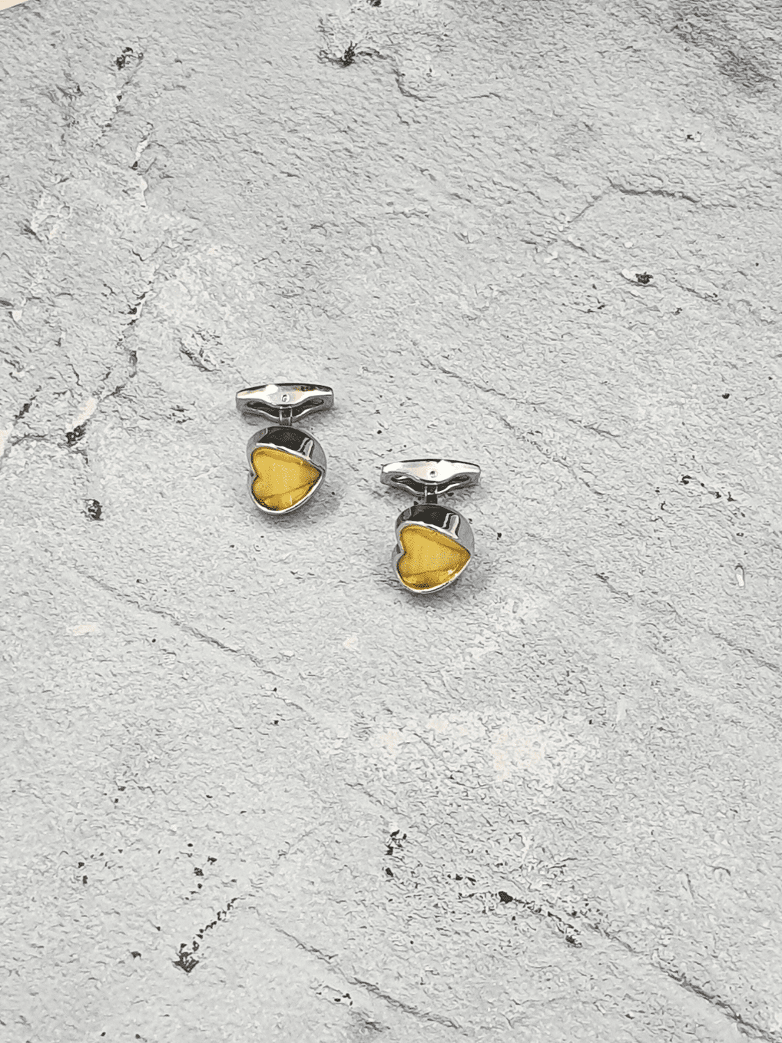 Heart Shaped Cufflinks - QUEENS JEWELS