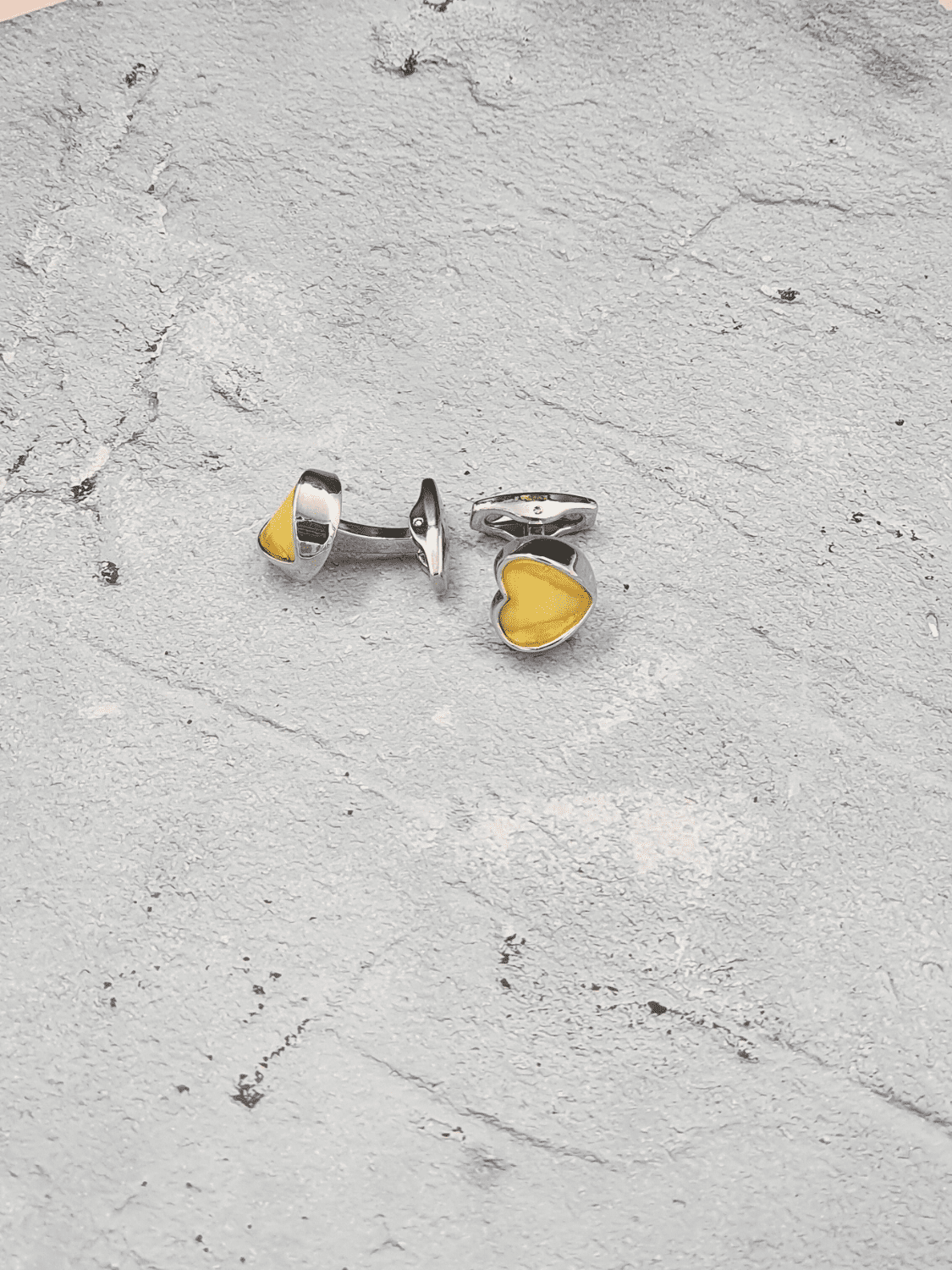 Heart Shaped Cufflinks - QUEENS JEWELS