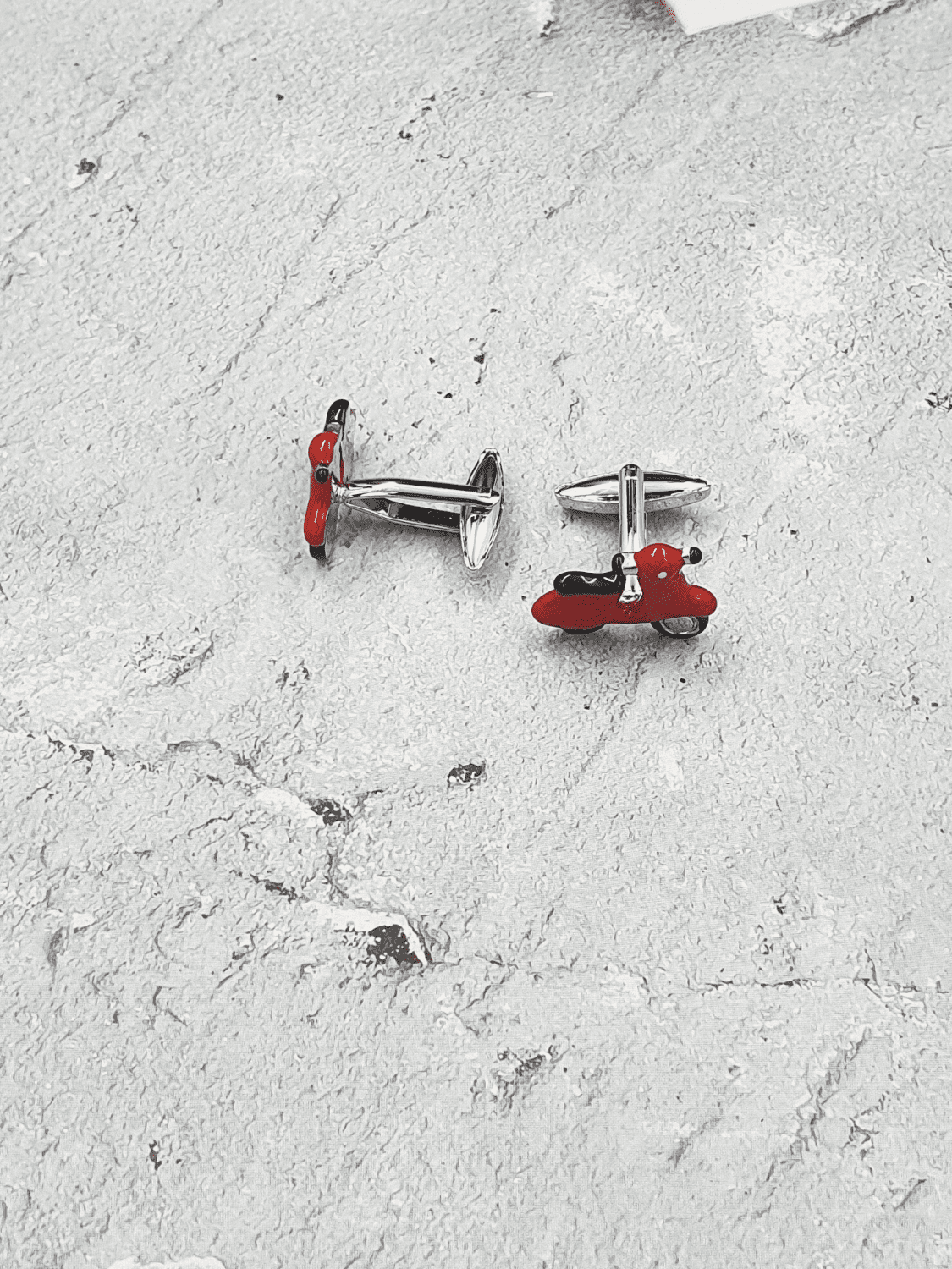 Red Vespa Cool Cufflinks - QUEENS JEWELS