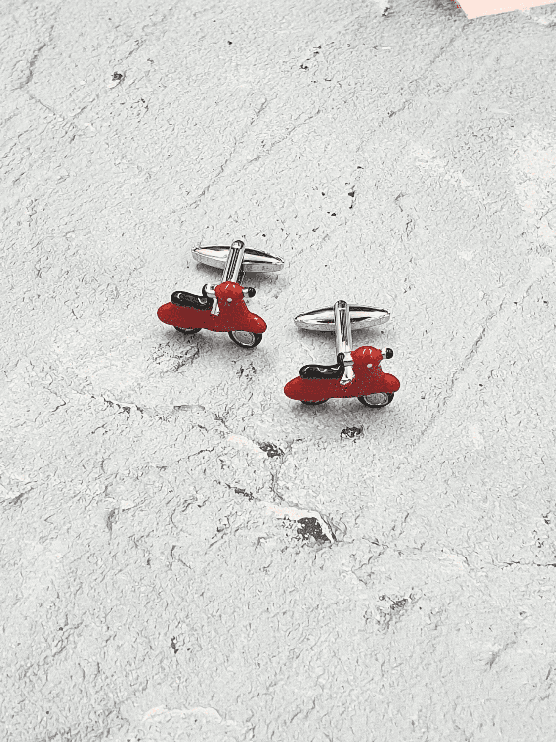 Red Vespa Cool Cufflinks - QUEENS JEWELS