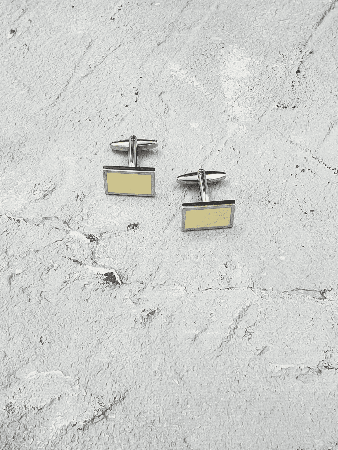Silver Plated Ivory Cufflinks - QUEENS JEWELS