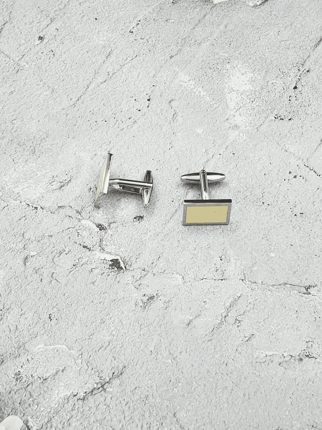 Silver Plated Ivory Cufflinks - QUEENS JEWELS