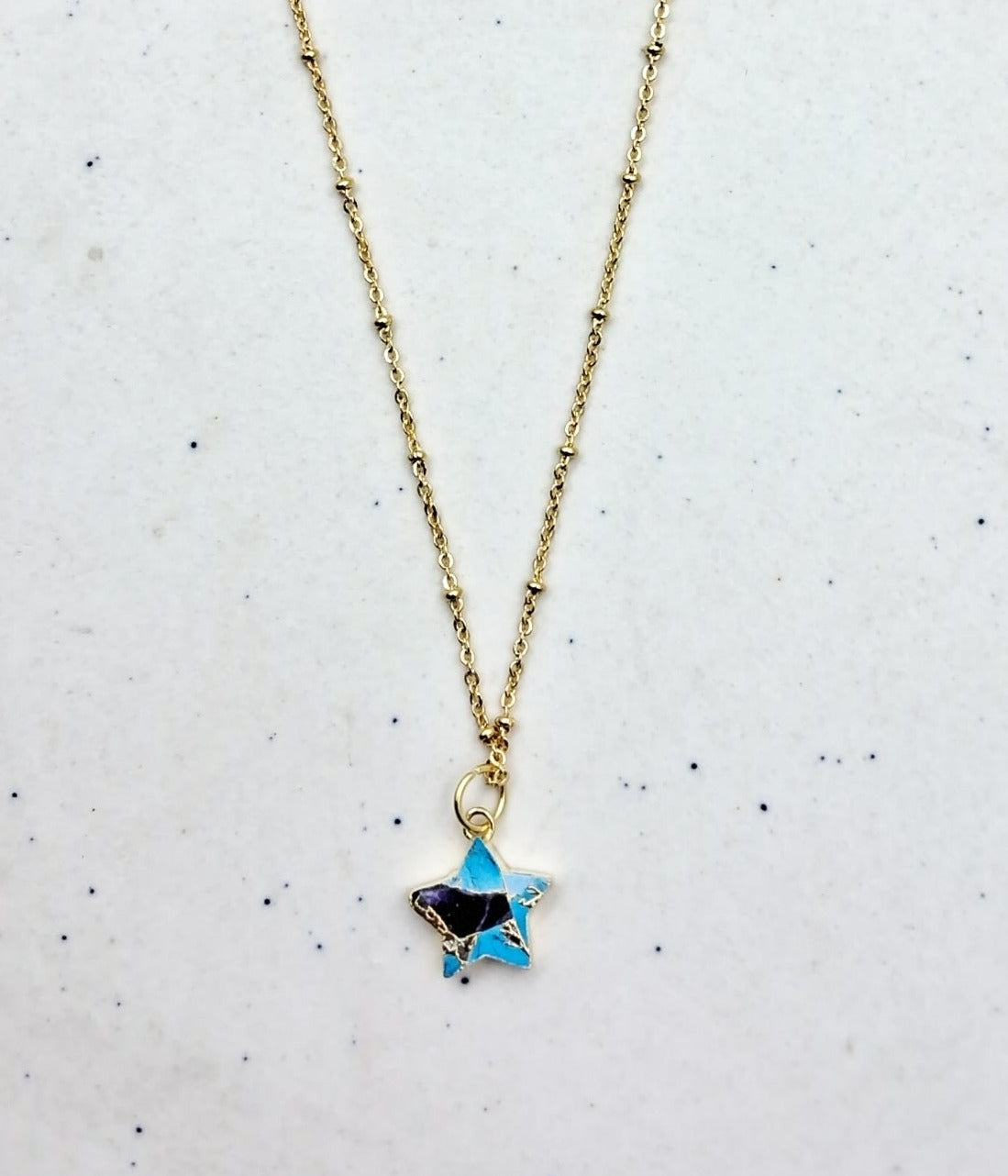 Shine like a Star Semi Precious Pendant - QUEENS JEWELS