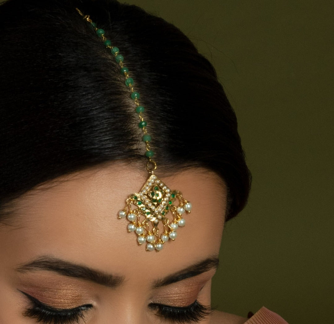 Ilham Jadau Maangtikka - QUEENS JEWELS