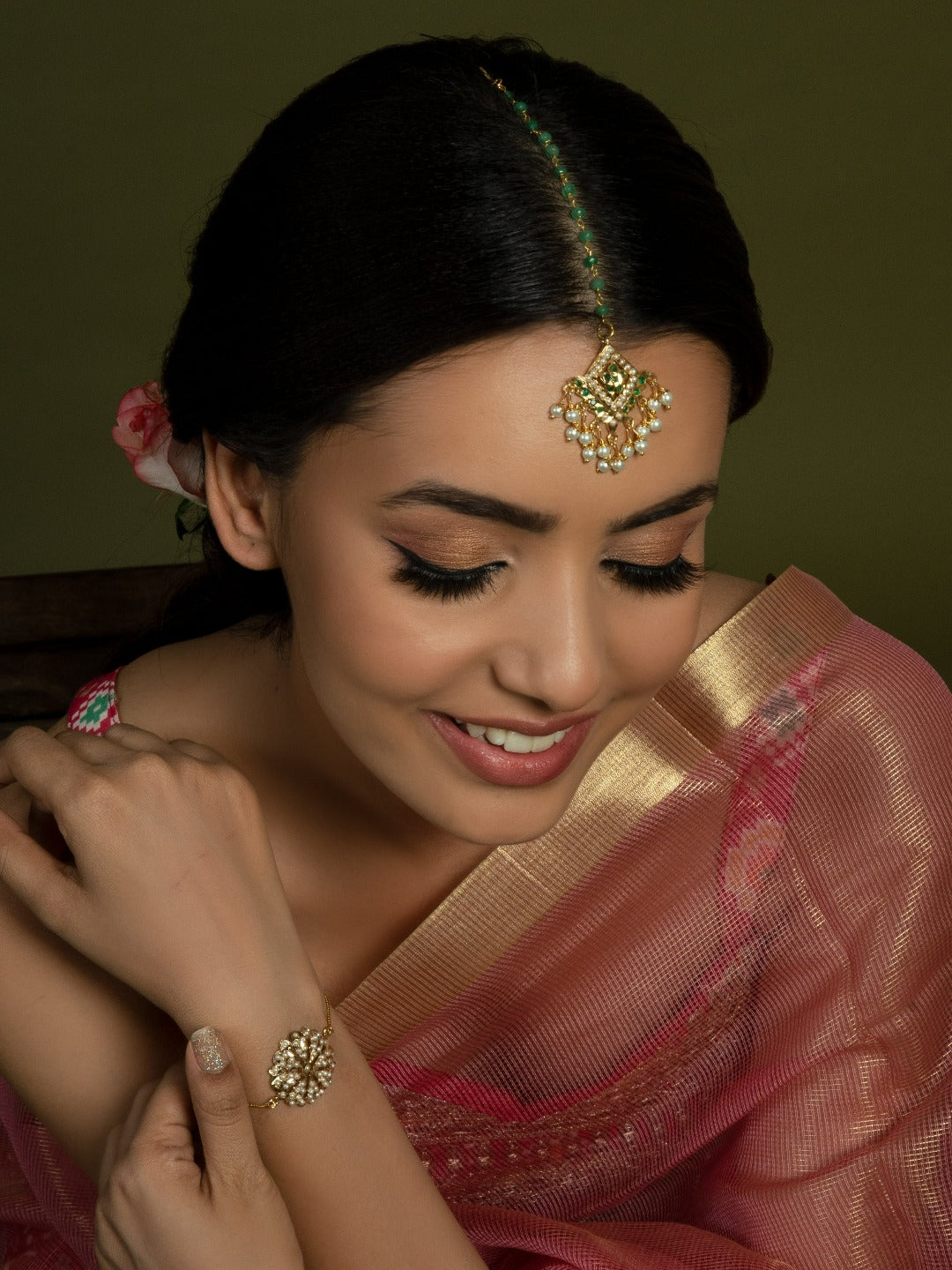 Ilham Jadau Maangtikka - QUEENS JEWELS