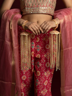 Pearl Drop Meenakari Bridal Kaleeras - QUEENS JEWELS