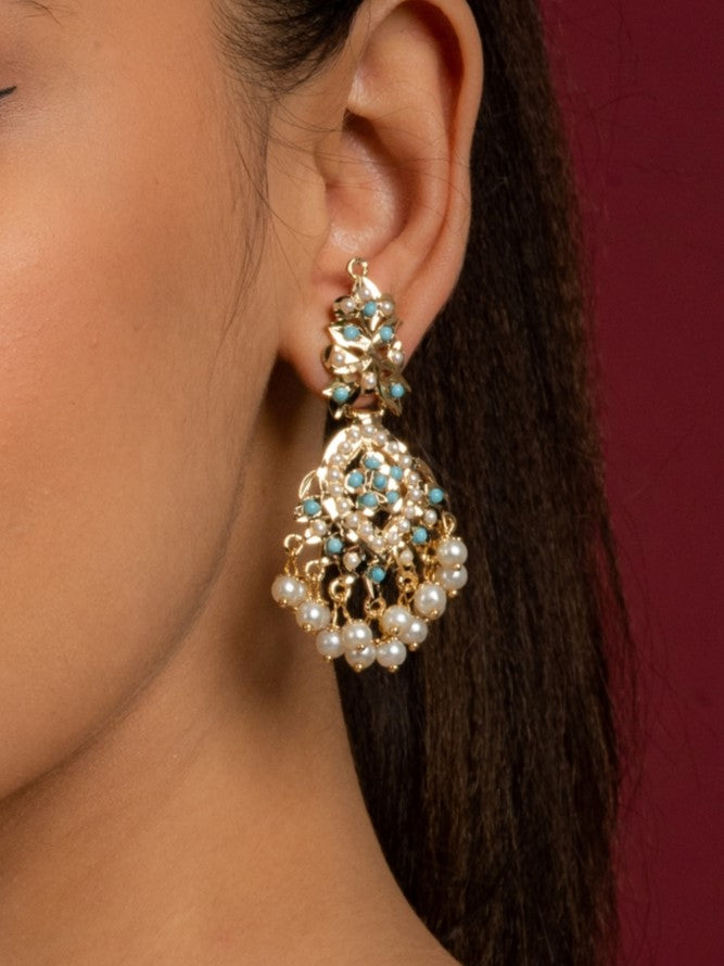 Anya Jadau Earrings - QUEENS JEWELS