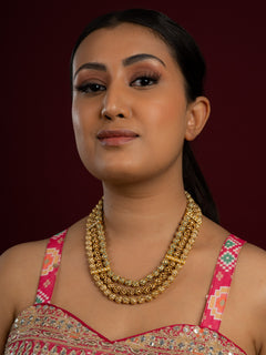 Multilayer Jadau Sonamoti Necklace - QUEENS JEWELS