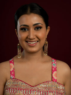 Graceful Multilayer Multicolour Jadau Jhumka - QUEENS JEWELS