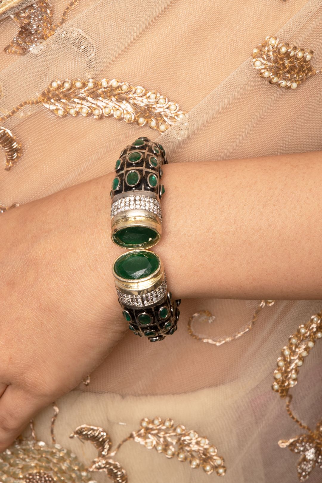 Victorian Style Adjustable Bracelet- 2.4 Size - QUEENS JEWELS