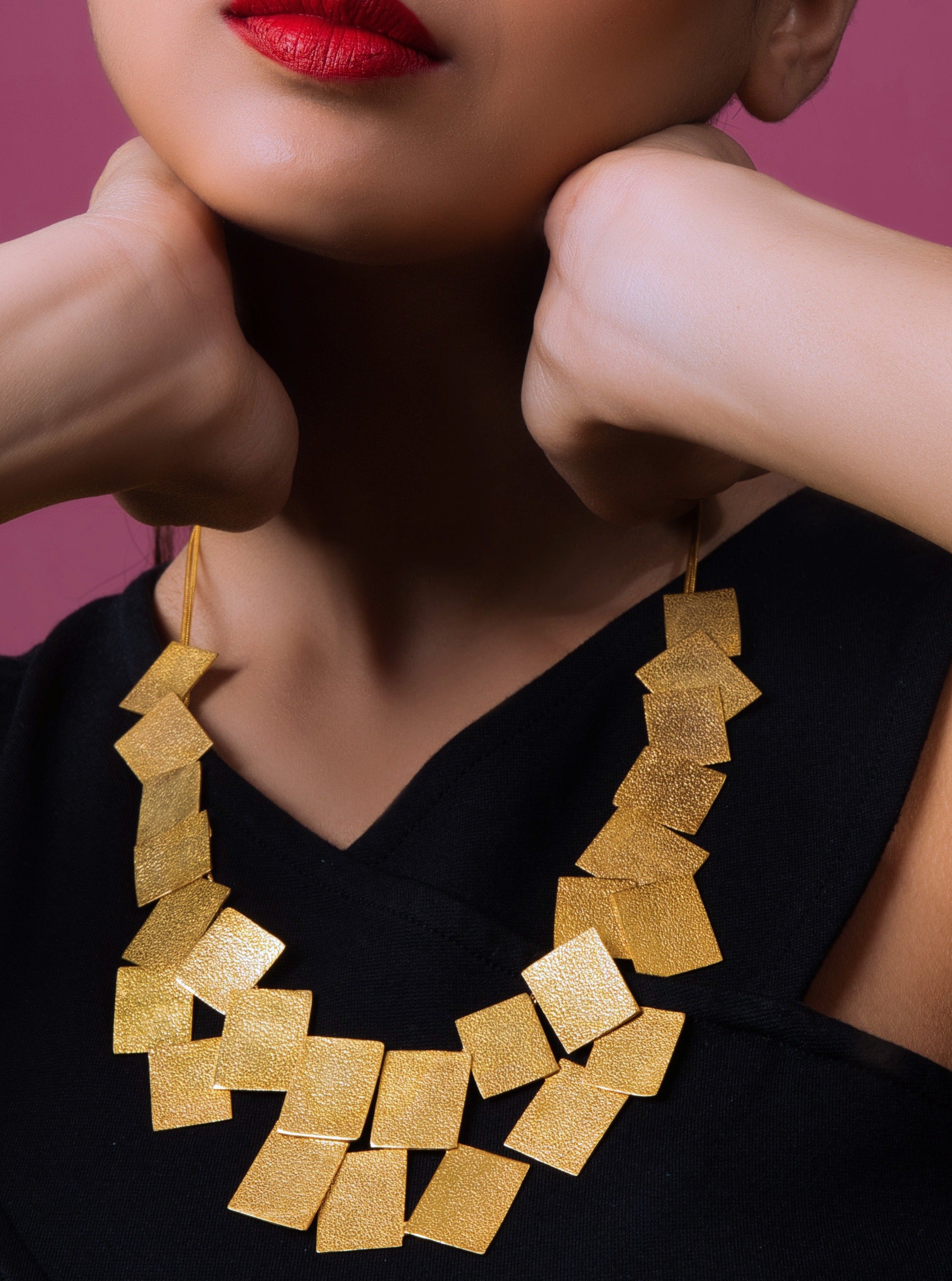 Square Serenity Necklace - QUEENS JEWELS