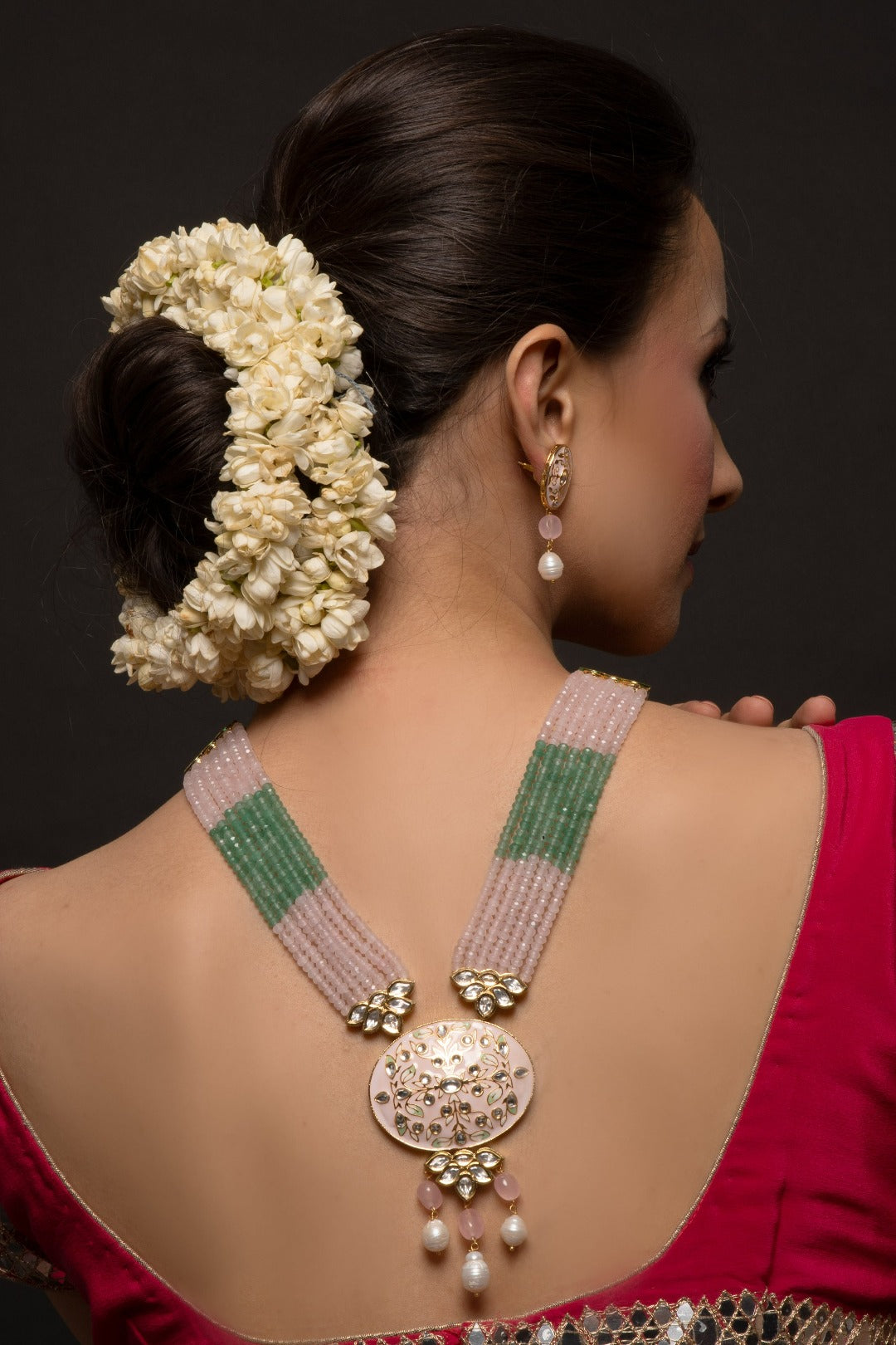 Meenakari Kundan Set With Earrings - QUEENS JEWELS