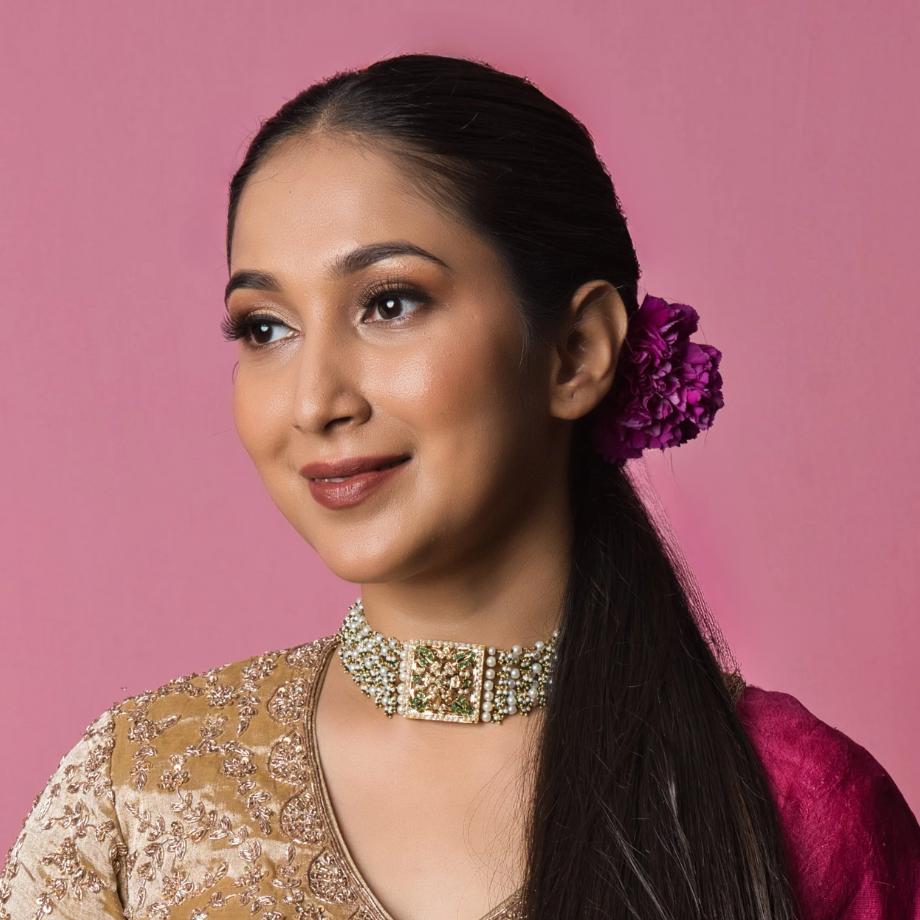 Green and White Heavy Piroi Jadau Choker - QUEENS JEWELS