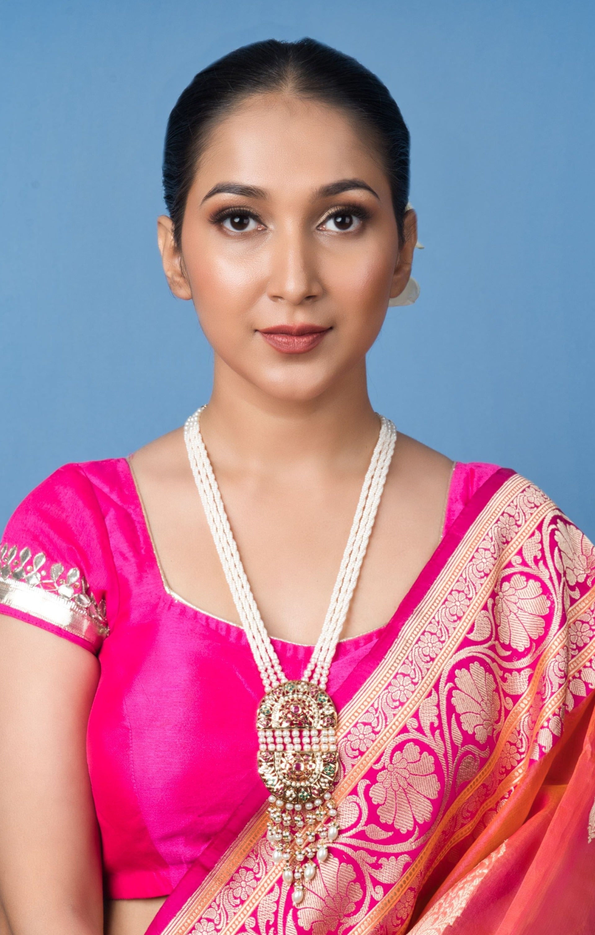 Royale White Jadau Double D Pendant - QUEENS JEWELS