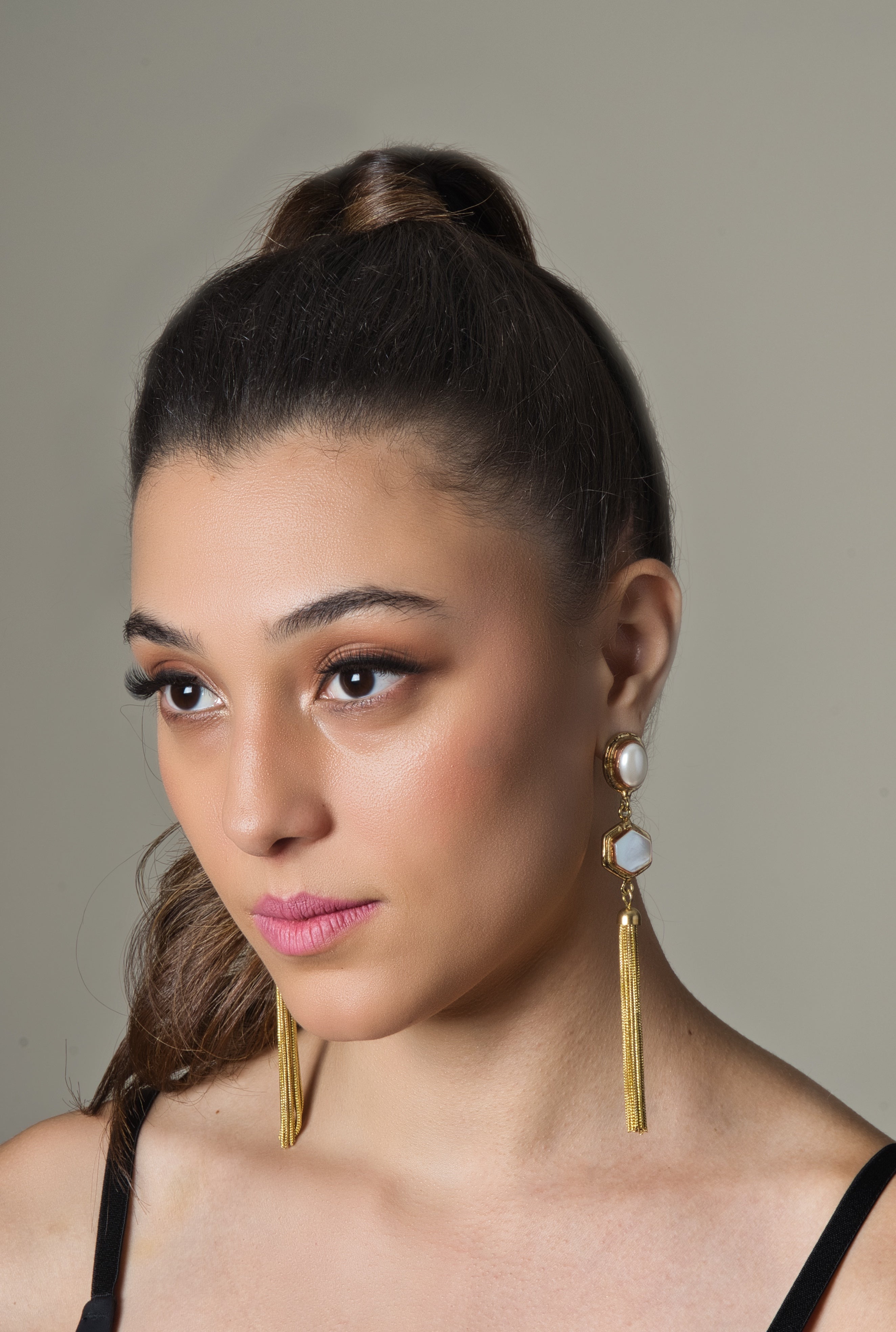 Moonstone Pearl Drop Earrings - QUEENS JEWELS