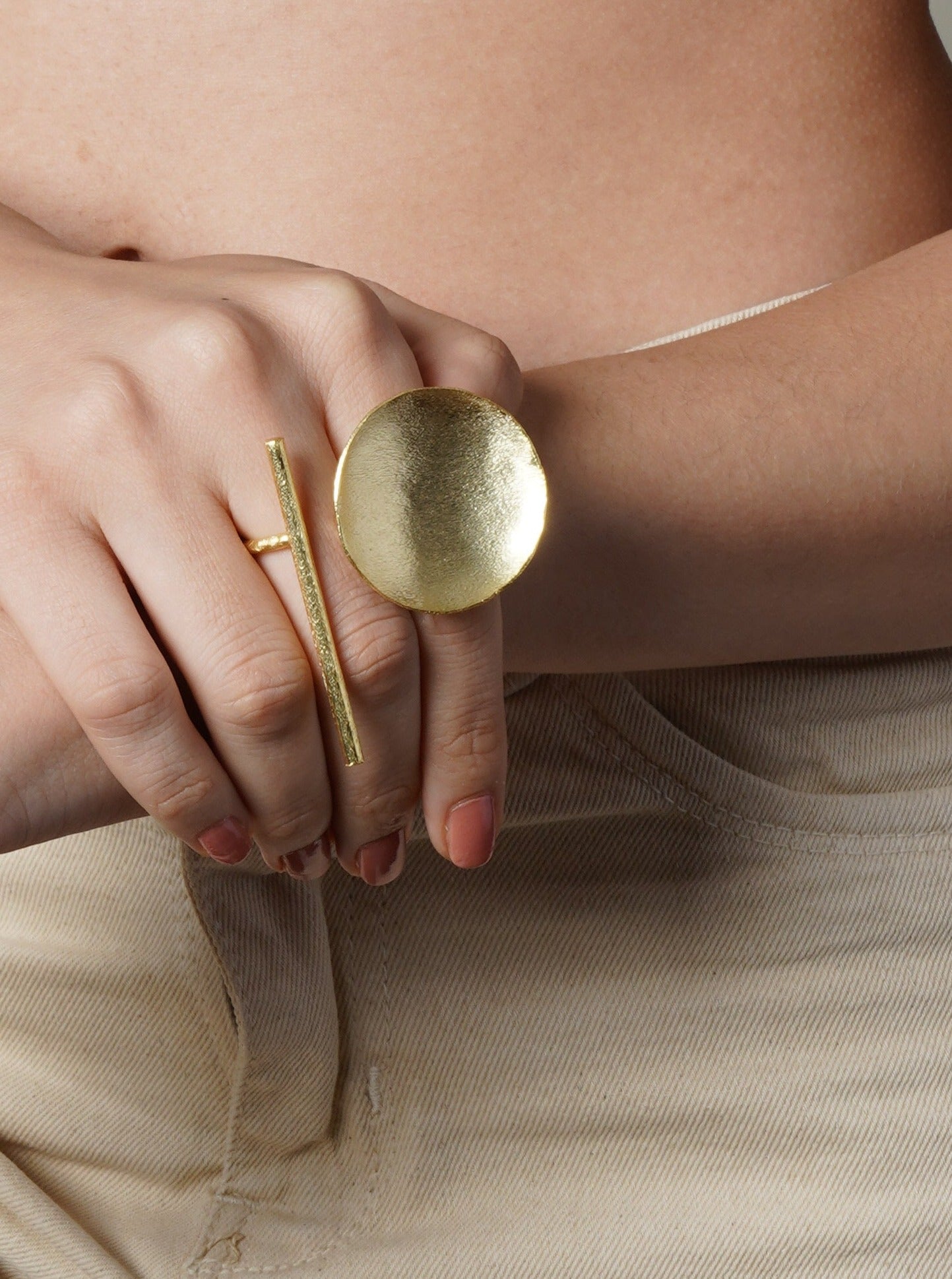 Golden Zero to Ten Ring - Adjustable - QUEENS JEWELS