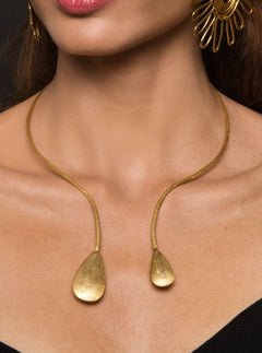 Iba Gold Plated Necklace - QUEENS JEWELS
