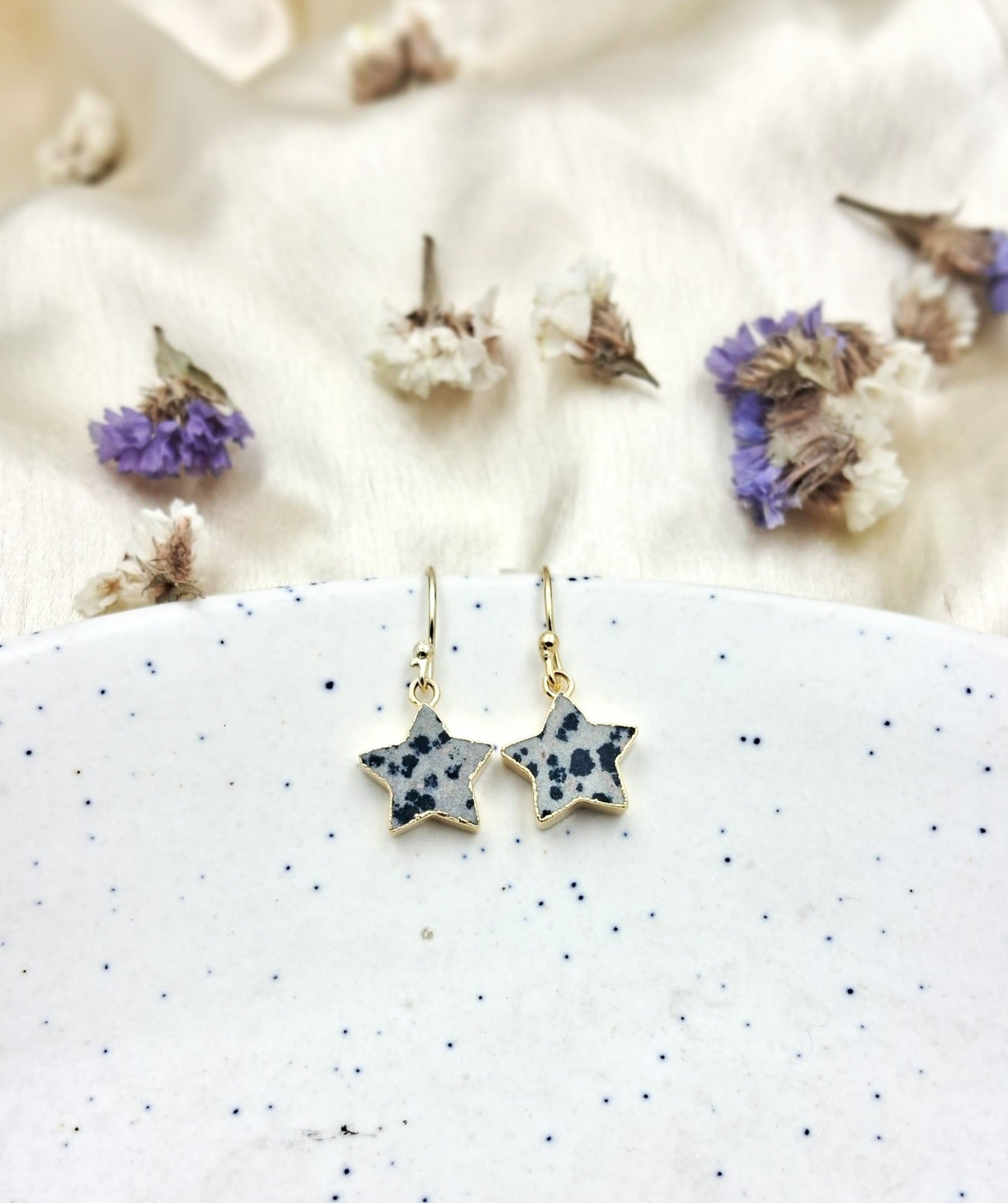 Mohave Star Semi Precious Dangler Earrings - QUEENS JEWELS