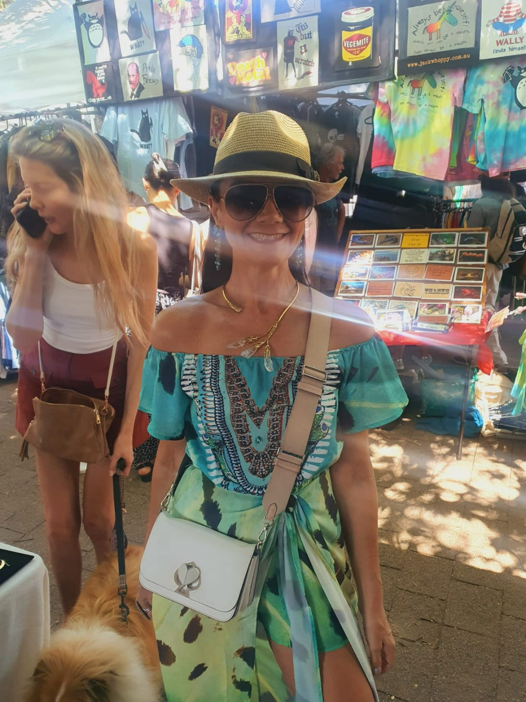 Gold Plated Crystal Necklace - QUEENS JEWELS