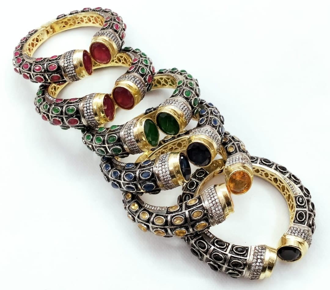 Victorian Style Adjustable Bracelet- 2.4 Size - QUEENS JEWELS