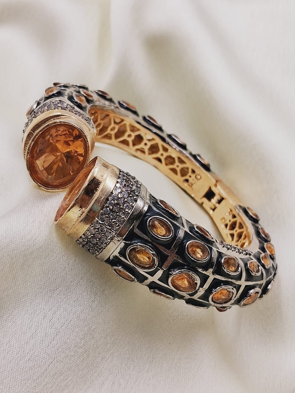 Victorian Style Adjustable Bracelet- 2.4 Size - QUEENS JEWELS