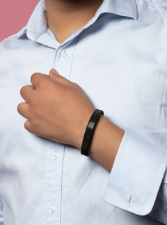 Black Cuff Bracelet - QUEENS JEWELS