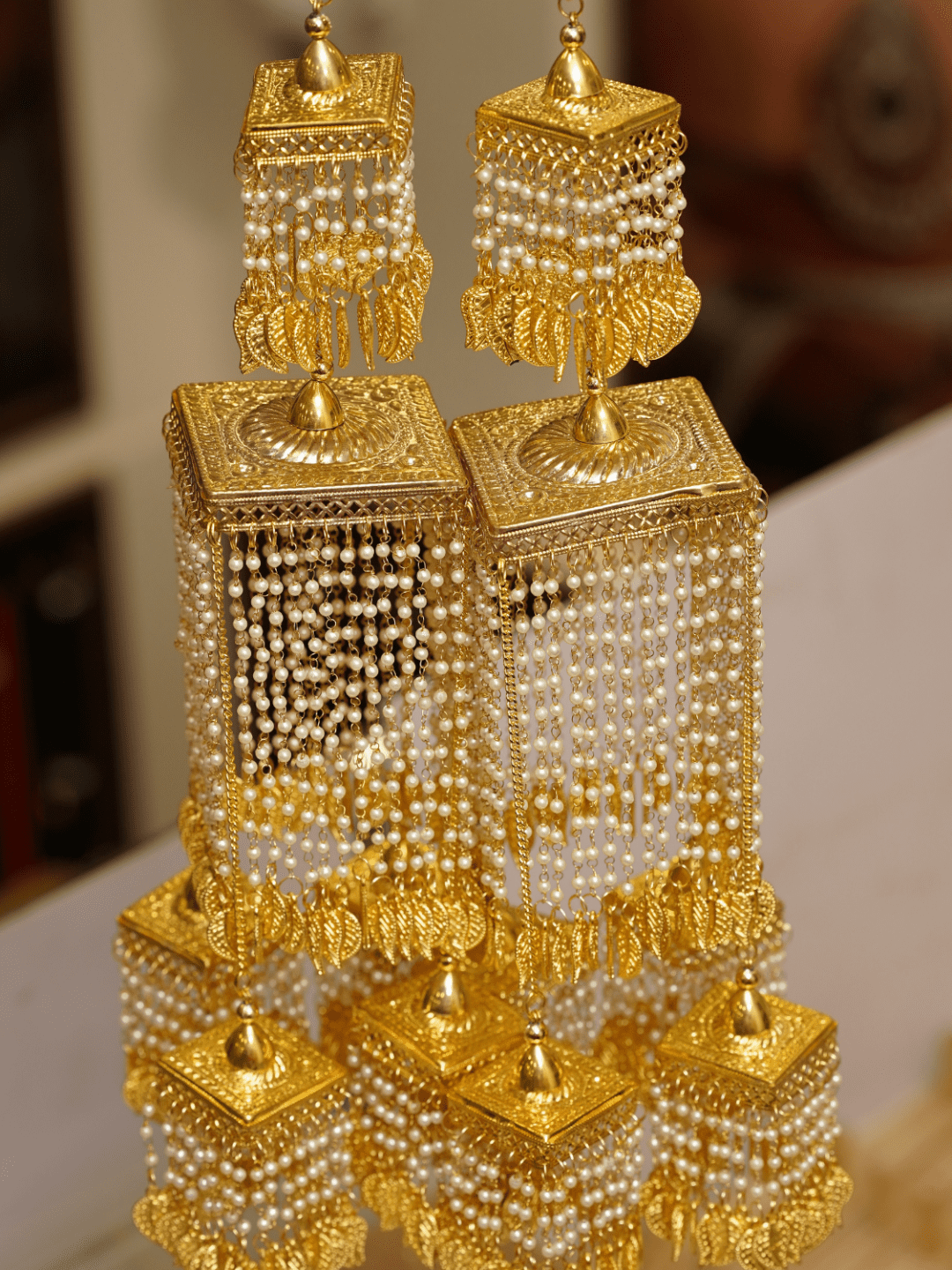 Bridal Three Tier Jadau Kaleeras - QUEENS JEWELS