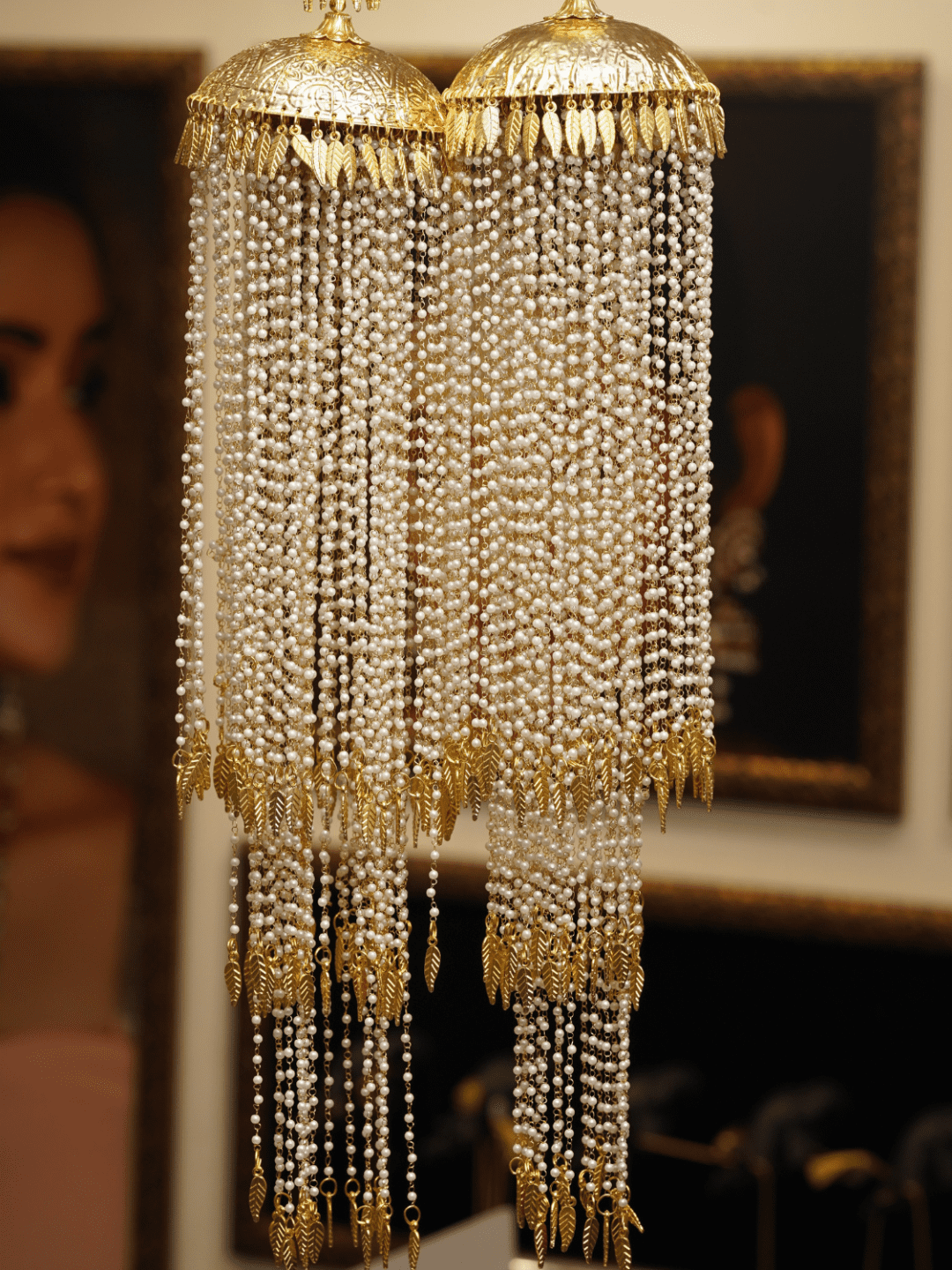 Bridal Peepal Patti Three Tier Kaleeras - QUEENS JEWELS