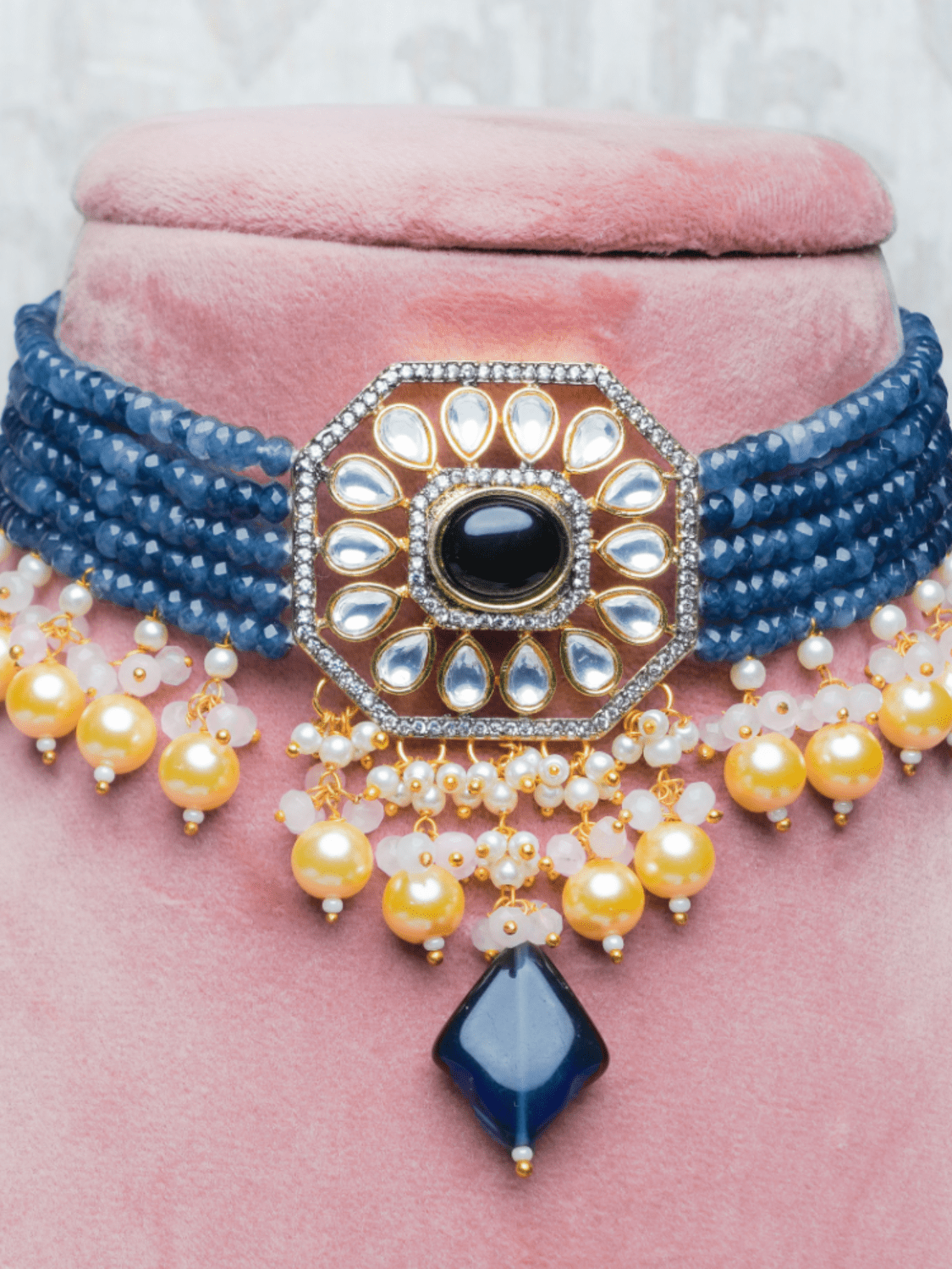 Victorian Polki Choker Set - QUEENS JEWELS