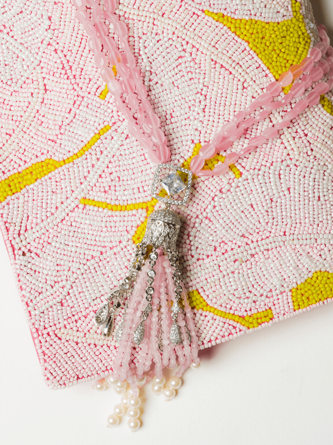 Beaded Necktie for Party and Semi Formals - QUEENS JEWELS