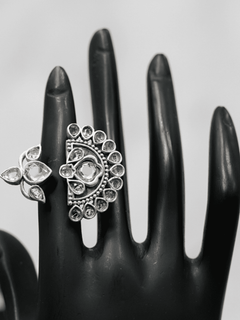 Naisha Primavera Oxidised Ring - QUEENS JEWELS