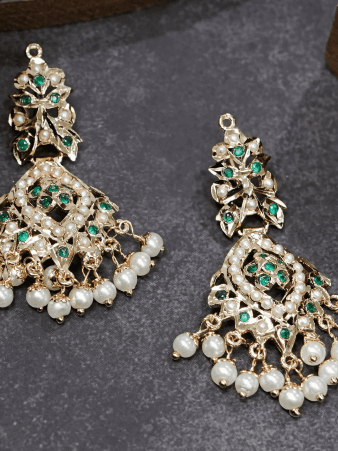 Anya Jadau Earrings - QUEENS JEWELS