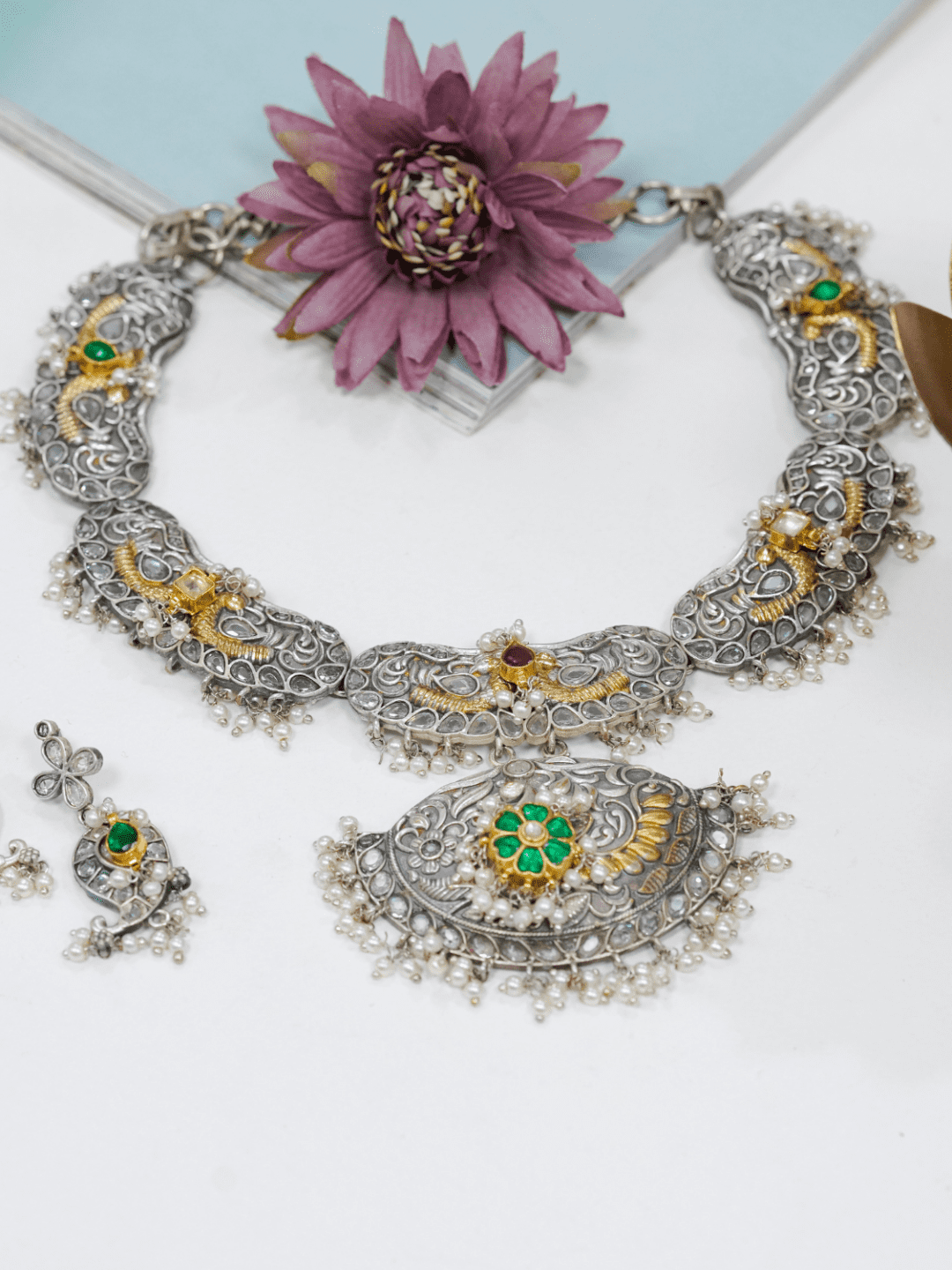 Falak Tribal Necklace Set - QUEENS JEWELS