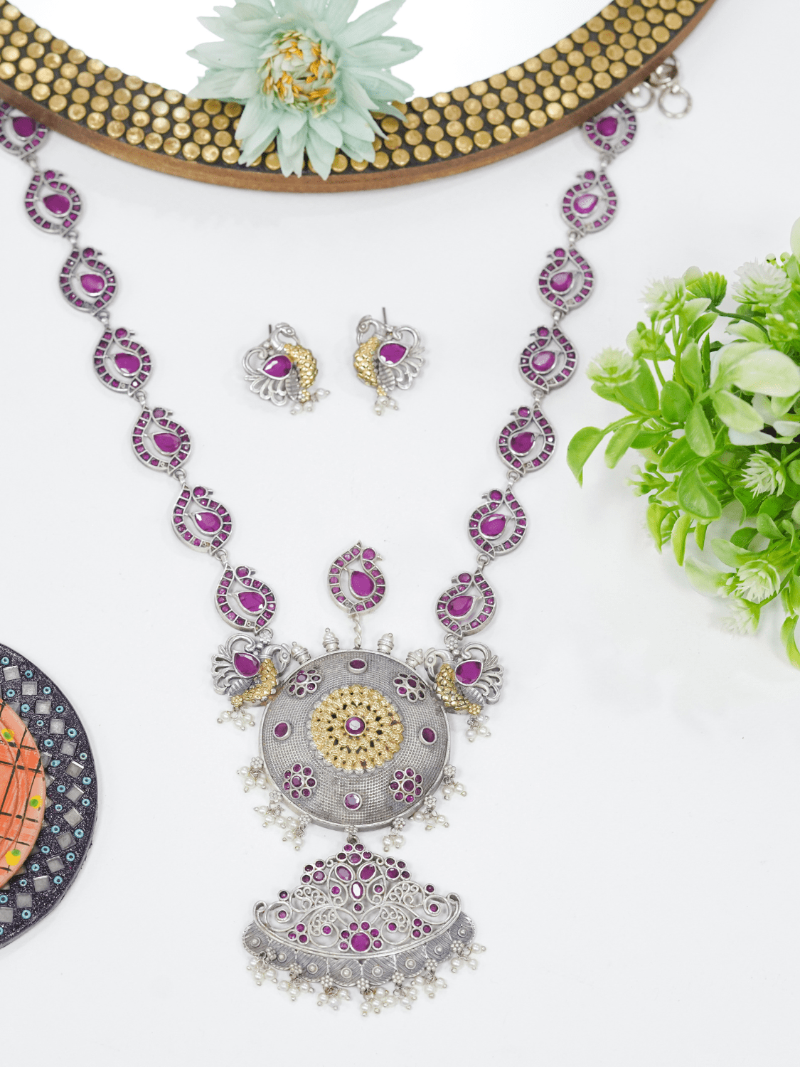 Ishya Tribal Necklace Set - QUEENS JEWELS