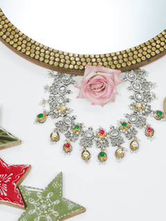 Damini Tribal Necklace Set - QUEENS JEWELS