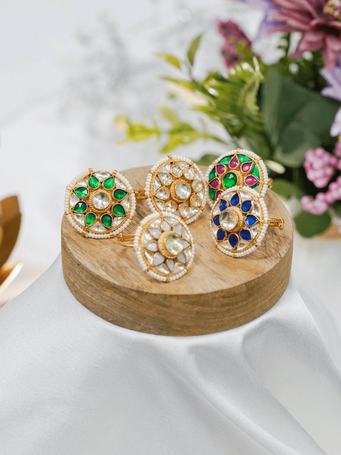 Primavera  Kundan Ring - QUEENS JEWELS