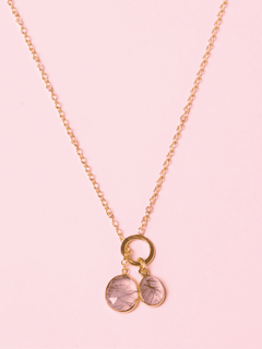 Dual Rutile Pendant Necklace - QUEENS JEWELS