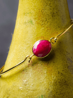 Gold Plated Contemporary Bracelet - QUEENS JEWELS