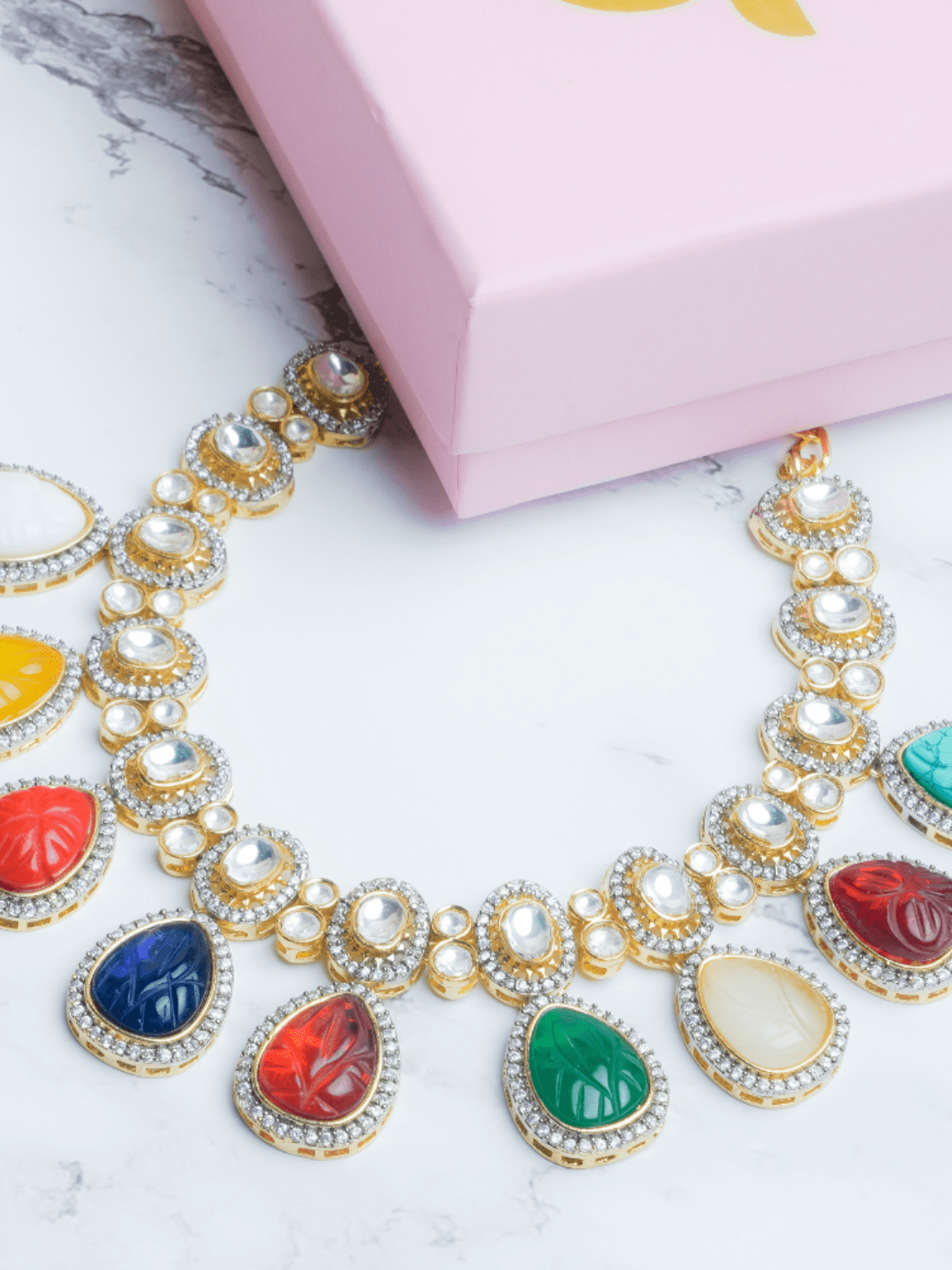 Victorian Style Necklace With Earrings - QUEENS JEWELS