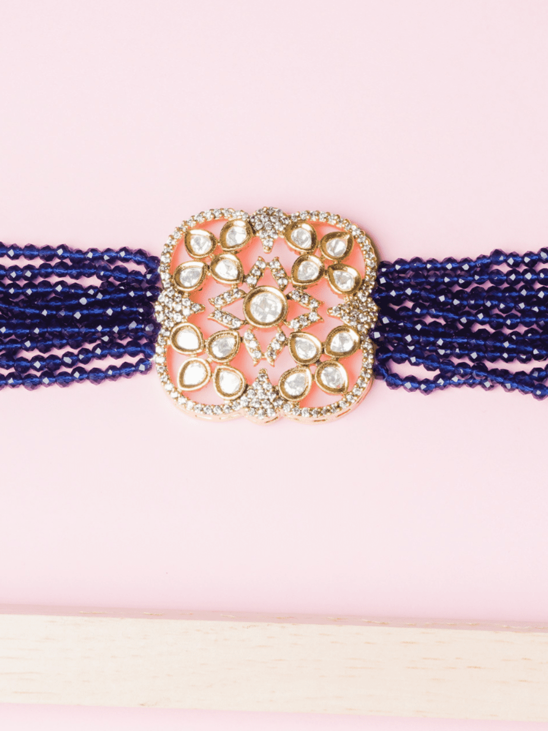 Ira Kundan Choker with Earrings (Necklace and Earrings Set) - QUEENS JEWELS