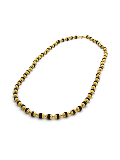 Fiesty Black Beaded Chain - QUEENS JEWELS