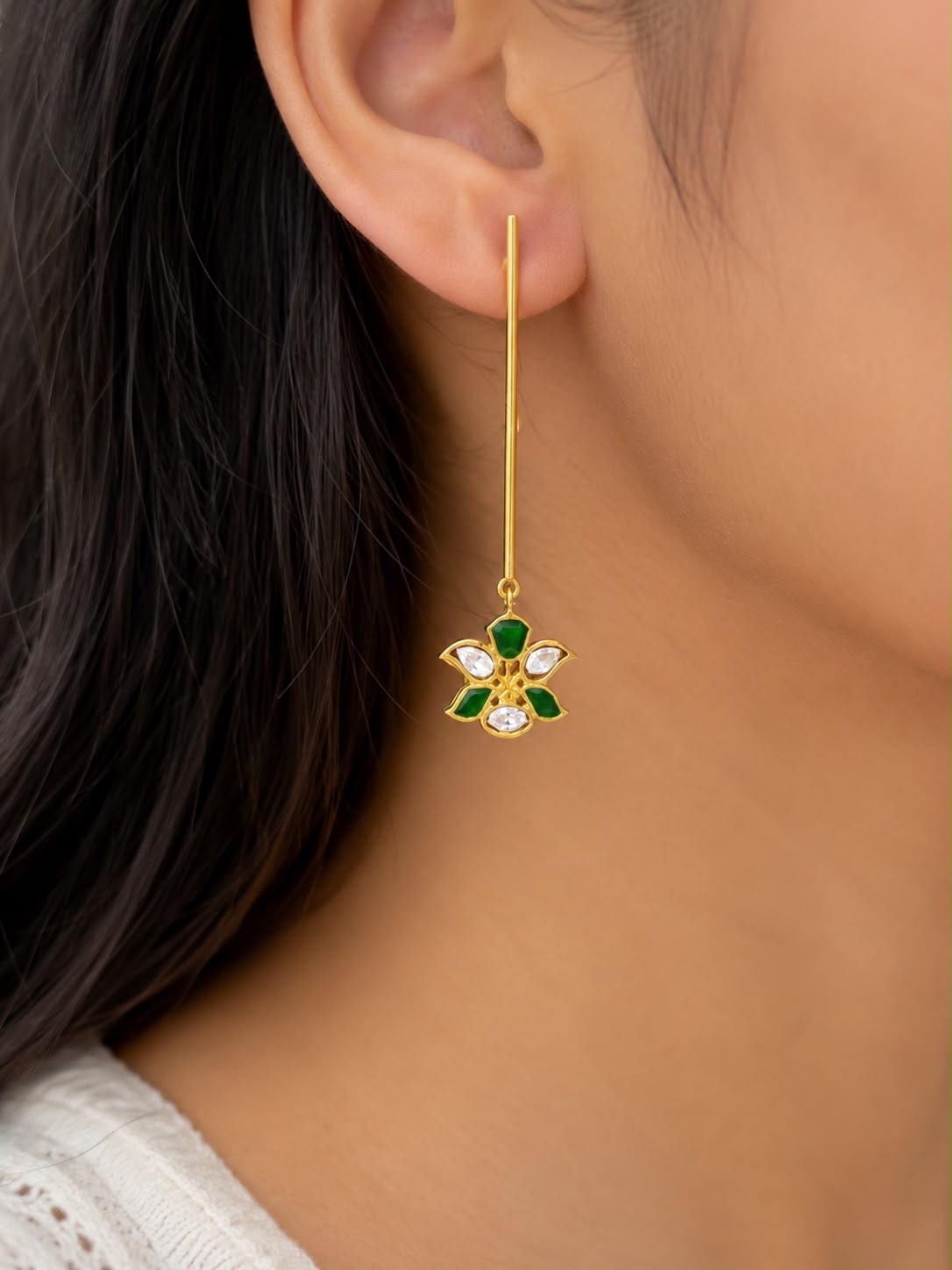 Green Earrings