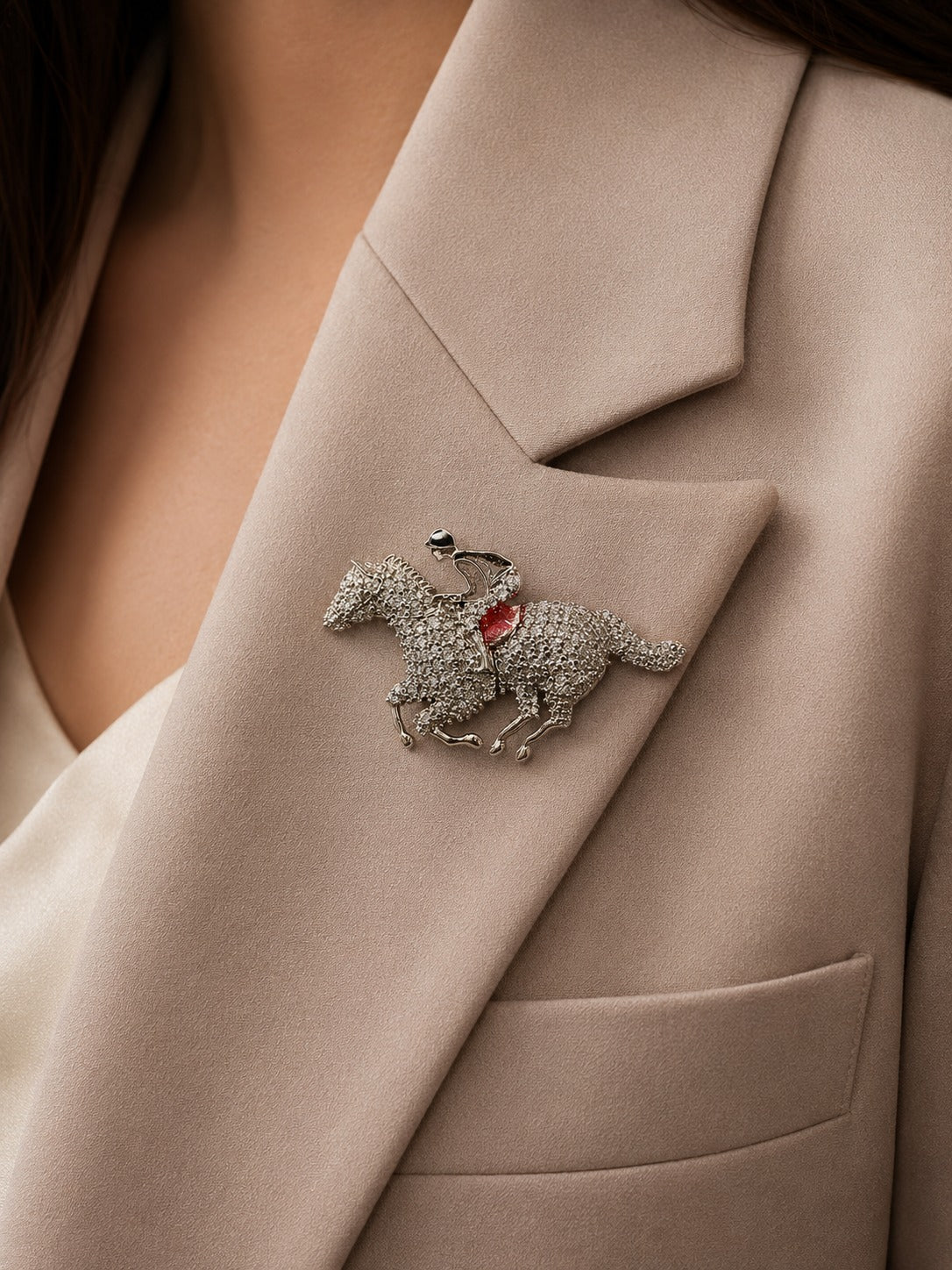 Imperial Horse Crest Brooch