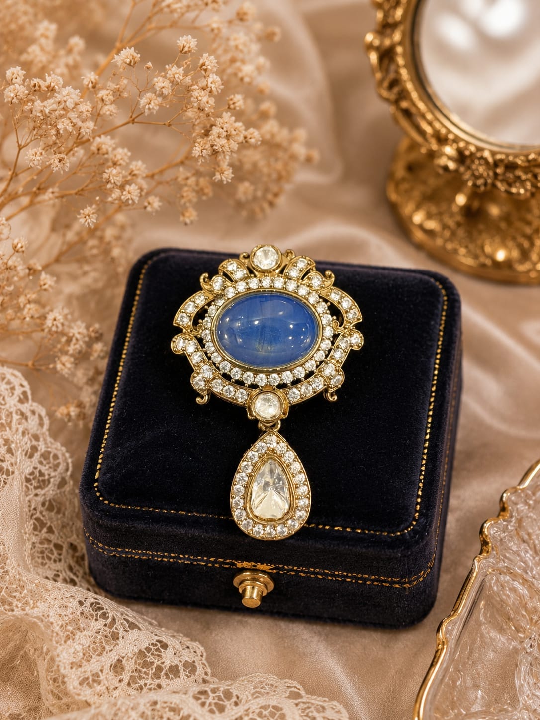 Royal Sapphire Brooch